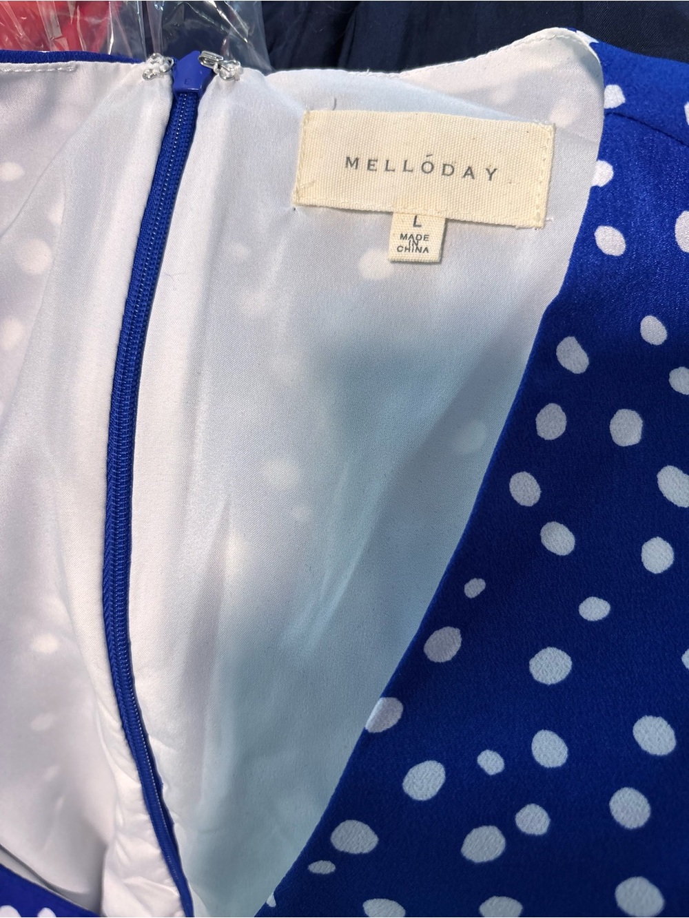 Melloday blue dress size large - Picture 4 of 5